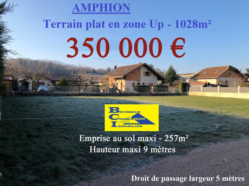 EXCLUSIVITE _ Terrain 1028 m� AMPHION